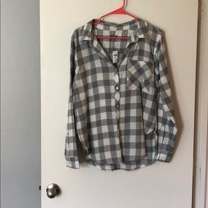 AE Grey, Sparkle Plaid Top- NWT
